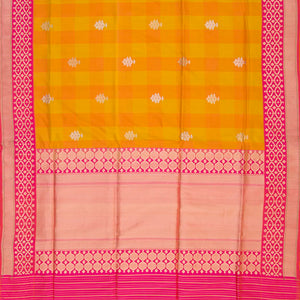Yellow Handwoven Benares Silk Saree