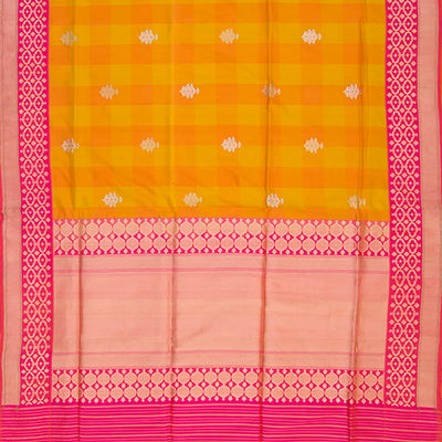 Yellow Handwoven Benares Silk Saree