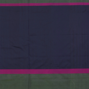 Navy Blue Handwoven Benares Silk Saree