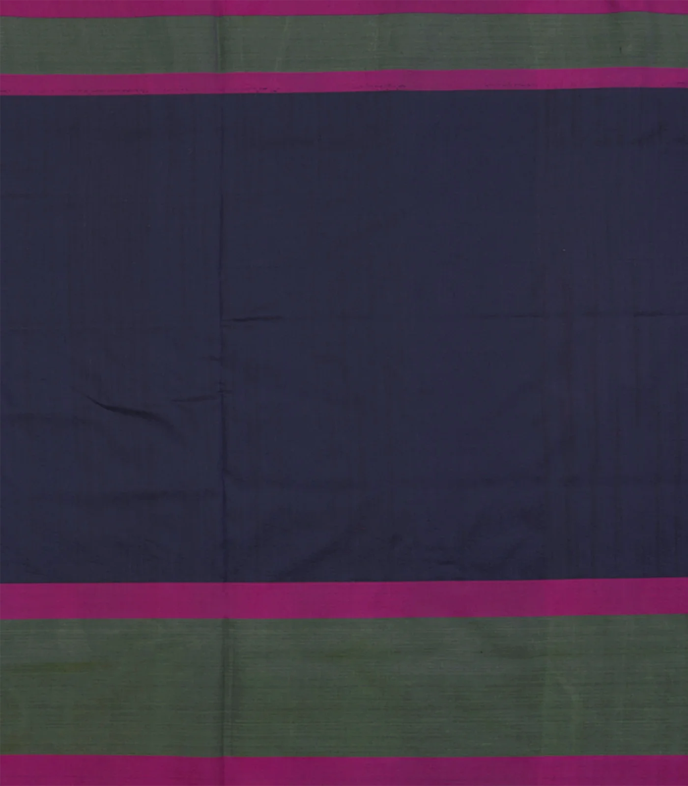 Navy Blue Handwoven Benares Silk Saree