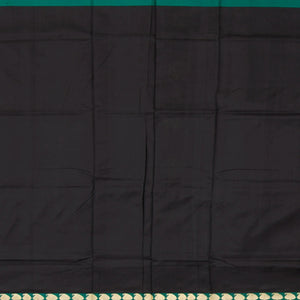 Black  Handwoven Benares Silk Saree-Black