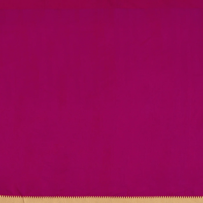 Black Handwoven Benarasi Silk Saree With Tree Motifs & Paisley Motifs in Pink Border & Pallu-Black