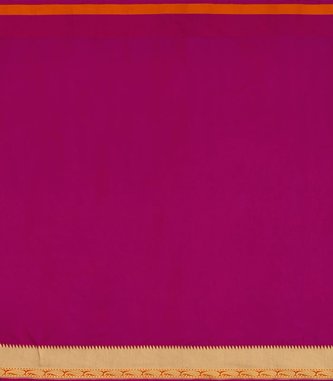 Black Handwoven Benarasi Silk Saree With Tree Motifs & Paisley Motifs in Pink Border & Pallu-Black