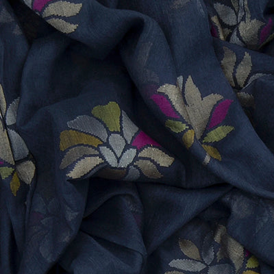 Blue Handwoven Benarasi 