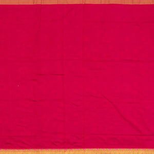 Green Handwoven Benarasi Silk Saree With Tie & Dye Motifs & Pink Zari Border, Pallu-Green