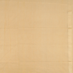 Sandal Handwoven Banarasi Cotton Saree With Flower Motifs-Sandal