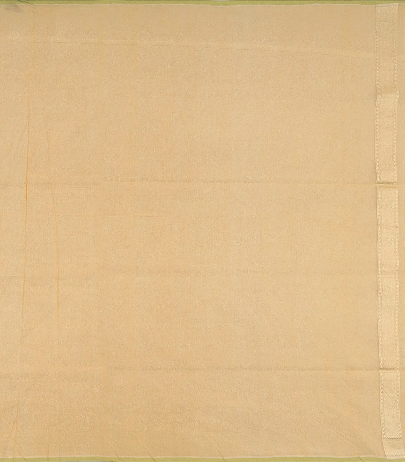 Sandal Handwoven Banarasi Cotton Saree With Flower Motifs-Sandal