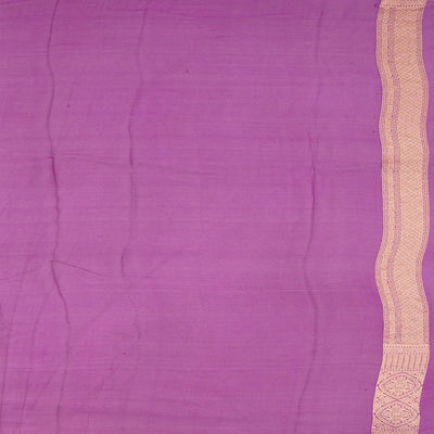 Pink Banarasi Khaddi Georgette Saree With Kamalam Motifs-Pink