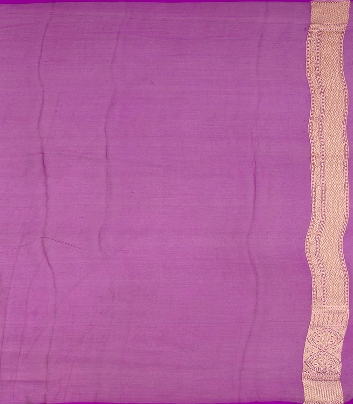 Pink Banarasi Khaddi Georgette Saree With Kamalam Motifs-Pink