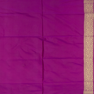 Magenta Handwoven Banarasi Silk Saree With Floral Butta-Pink