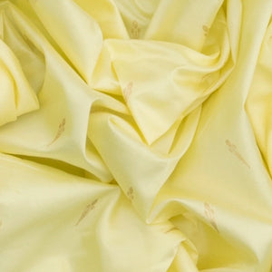 Cream Banarasi Silk Saree With Floral Butta-Cream