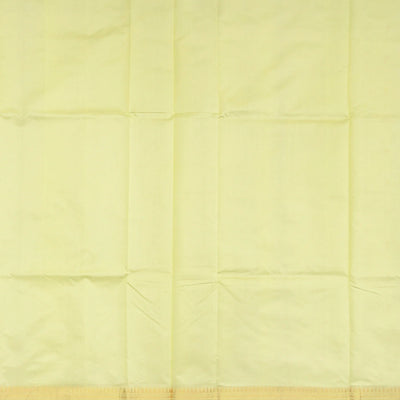 Cream Banarasi Silk Saree With Floral Butta-Cream