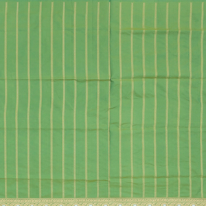 Turquoise Handloom Banarasi Silk Saree With Floral & Corner Paisley Motifs-Turquoise