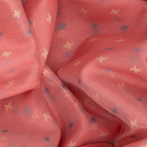 Dusty Pink Handloom Banarasi Cotton Saree With Floral Grey Border-Dusty Pink