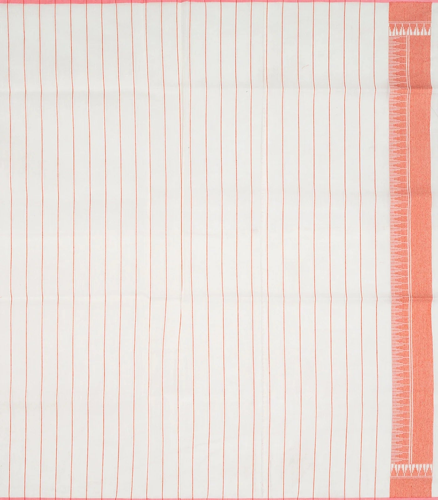 Sandal Handloom Banarasi Cotton Saree With Floral Vine Motifs-Sandal