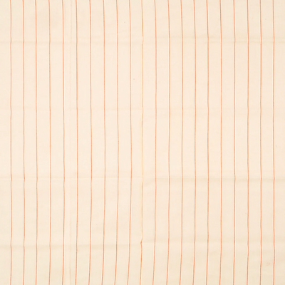 Sandal Handloom Banarasi Cotton Saree With Floral Vine Motifs-Sandal