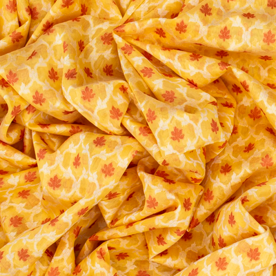 Yellow Handloom Banarasi Cotton Saree With Floral Jaal Motifs-Yellow