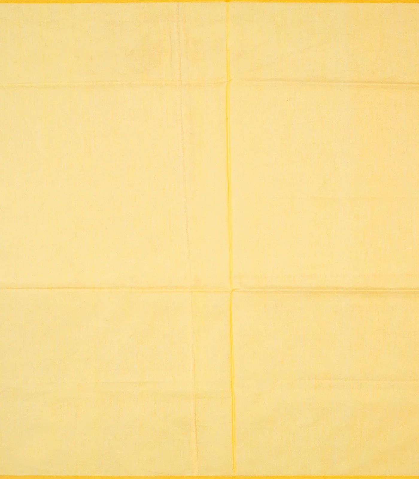 Yellow Handloom Banarasi Cotton Saree With Floral Jaal Motifs-Yellow