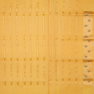 Light Peach Handloom Banarasi Kora Silk Saree With Chevron Motifs-Light Peach