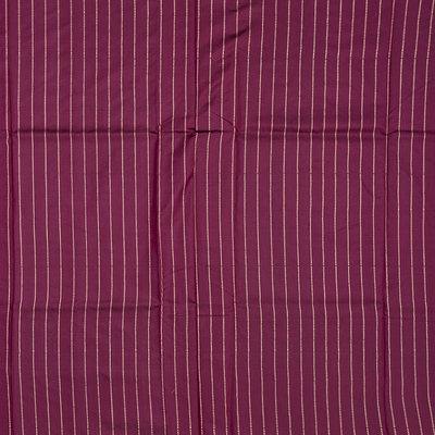 Magenta Handloom Banarasi Silk Saree With Mango Motifs-Magenta