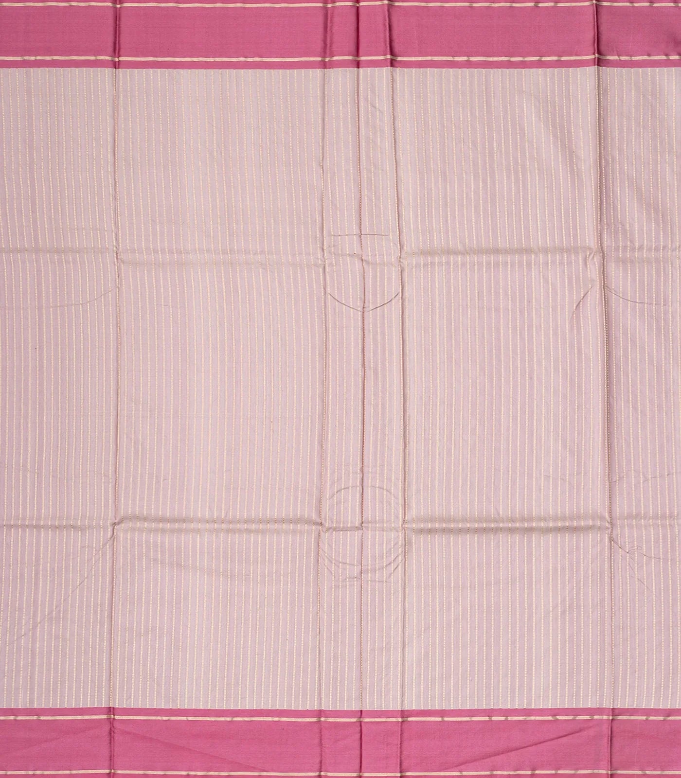 Dusty Pink Handloom Banarasi Silk Saree With Floral Buttas-Dusty Pink