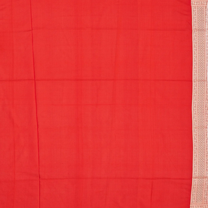 Pink Handloom Banarasi Silk Saree With Floral Motifs-Pink