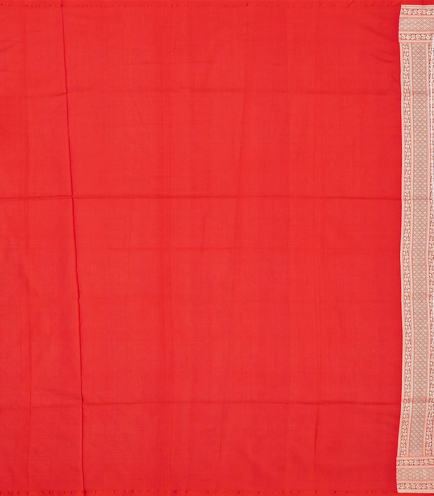 Pink Handloom Banarasi Silk Saree With Floral Motifs-Pink