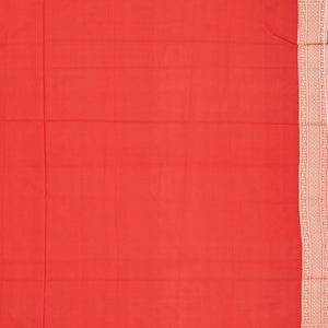 Bottle Green Handloom Banarasi Silk Saree With Floral Motifs-Bottle Green