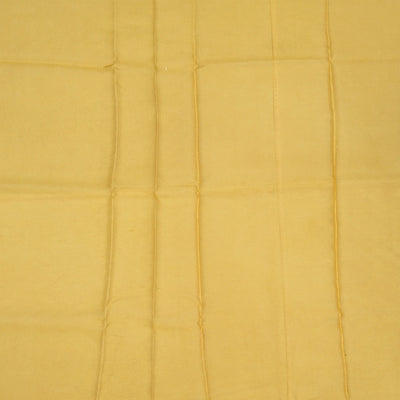 Mustard Handwoven Banarasi Organza Saree With Diamond Buttas-Mustard