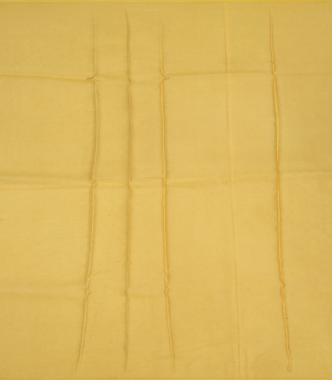 Mustard Handwoven Banarasi Organza Saree With Diamond Buttas-Mustard
