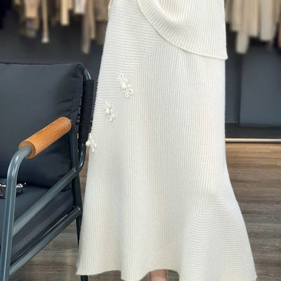 Amaya Winter Coord Set - Set of Sweater and Skirt