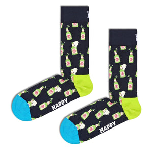 Happy Socks Unisex Beer Crew Length Socks for Women and Men