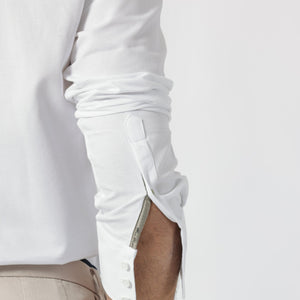 Rare Rabbit Men's Belia White Cotton Fabric Full Sleeves Solid Shirt