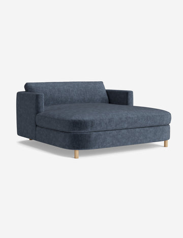 Indigo Performance Striated Velvet