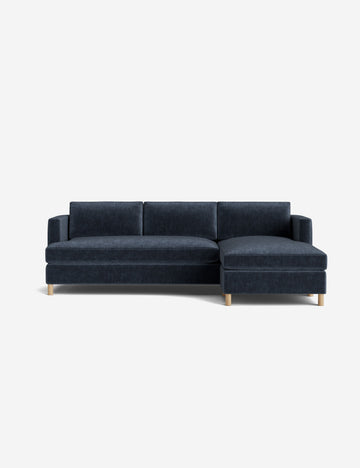 Indigo Performance Striated Velvet
