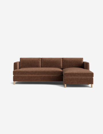 Tobacco Performance Striated Velvet
