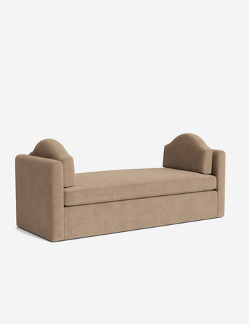 Taupe Faux Mohair