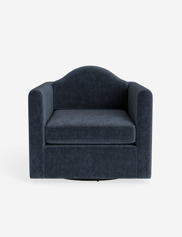Indigo Performance Striated Velvet