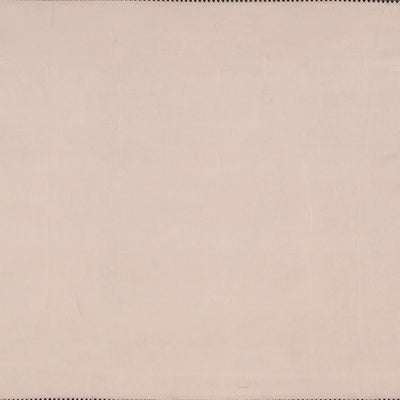 Beige Handwoven Bengal Cotton Saree WIth Flower Motifs & Black border-Beige