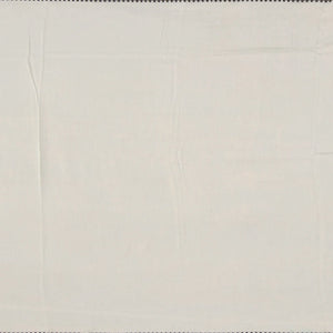 Light Blue Handwoven Bengal Cotton Saree With Flower Motifs & Diamond Chevron Motifs in Border-Light Blue