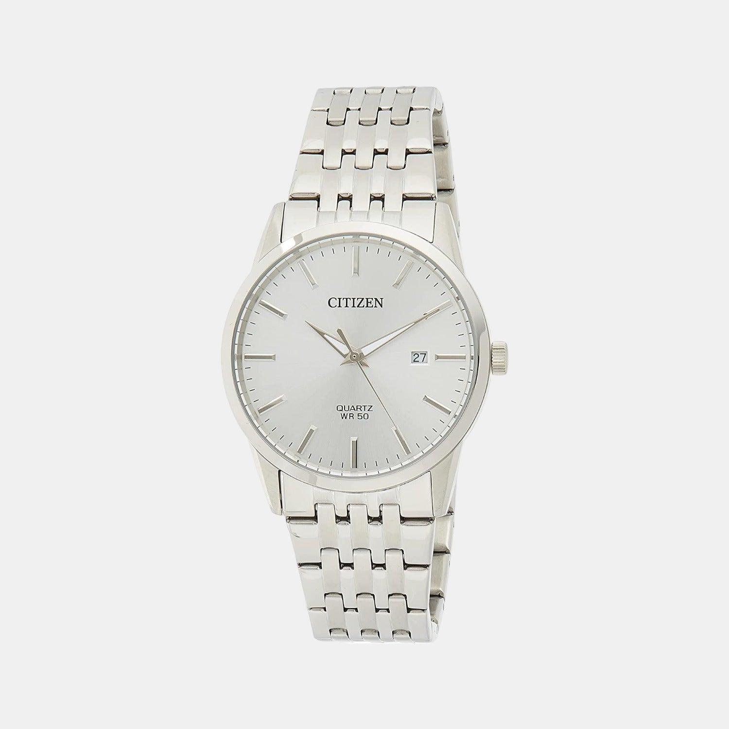 Citizen X Men Quartz Silver Dial Analog Stainless Steel Watch BI5000-87A
