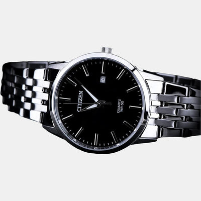 Citizen X Men Quartz Black Dial Analog Stainless Steel Watch BI5000-87E