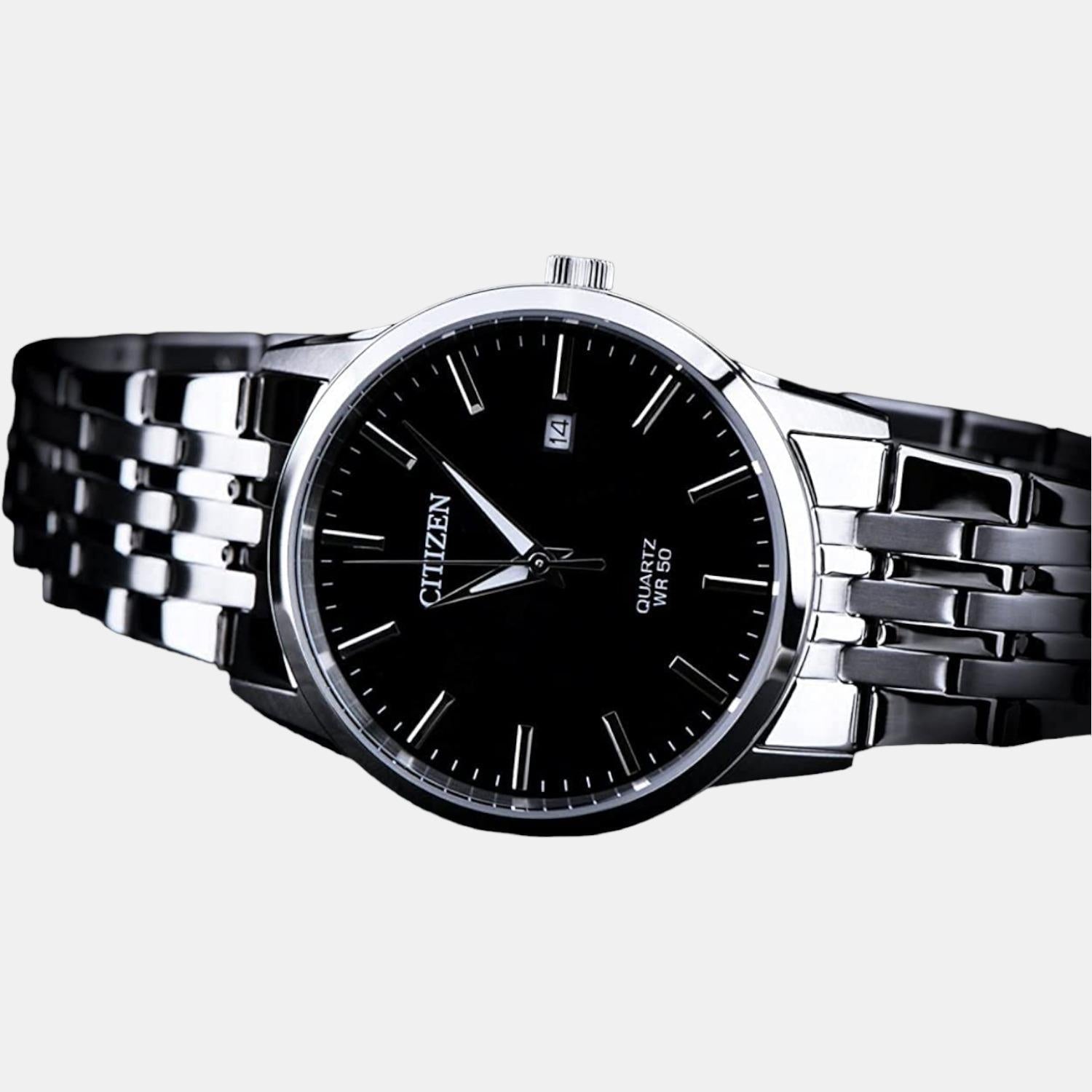 Citizen X Men Quartz Black Dial Analog Stainless Steel Watch BI5000-87E