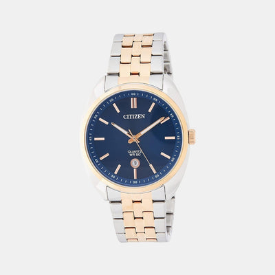 Citizen X Men Quartz Blue Dial Analog Stainless Steel Watch BI5096-53L