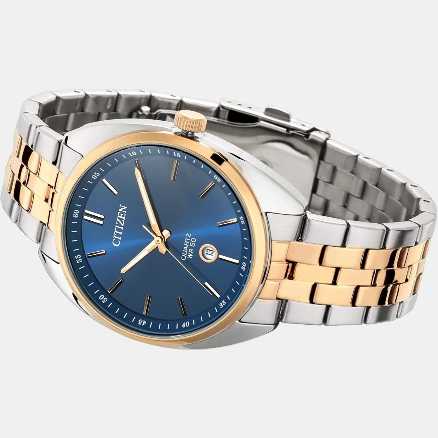 Citizen X Men Quartz Blue Dial Analog Stainless Steel Watch BI5096-53L