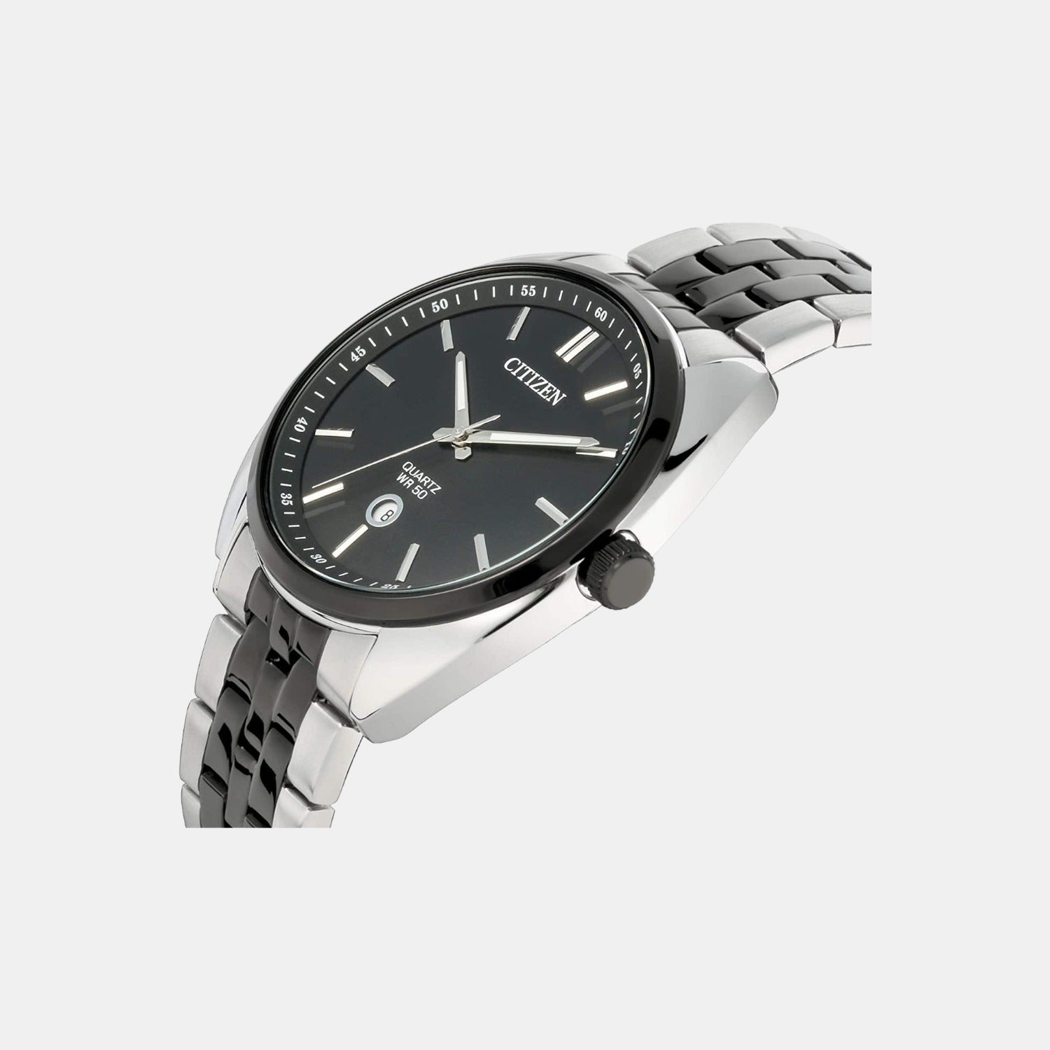 Citizen X Men Quartz Black Dial Analog Stainless Steel Watch BI5098-58E