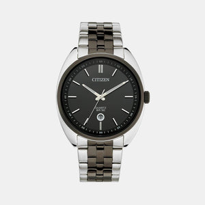 Citizen X Men Quartz Black Dial Analog Stainless Steel Watch BI5098-58E