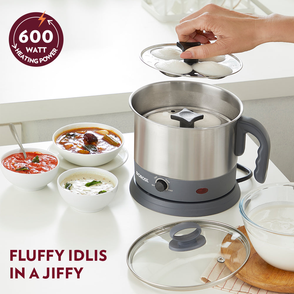 Borosil Quick Multi Kettle, 1.3L