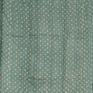 Steel Blue Embroidered Tussar Silk Saree With Chevron Motifs-Steel Blue