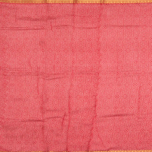 Grey Blended Cotton Saree With Floral Motifs-Grey